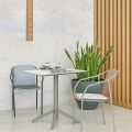 Стіл QUATRO FIX 60x60 ANTHRACITE-STONE2